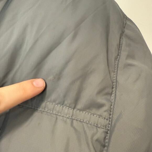 L.L. Bean Mens Mountain Parka Coat Down Fill Puffer Hooded Cargo Large Gray - Picture 3 of 9